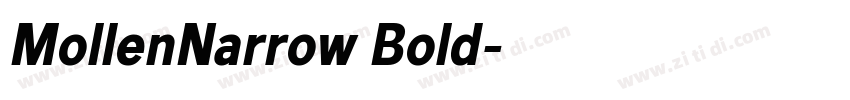 MollenNarrow Bold字体转换